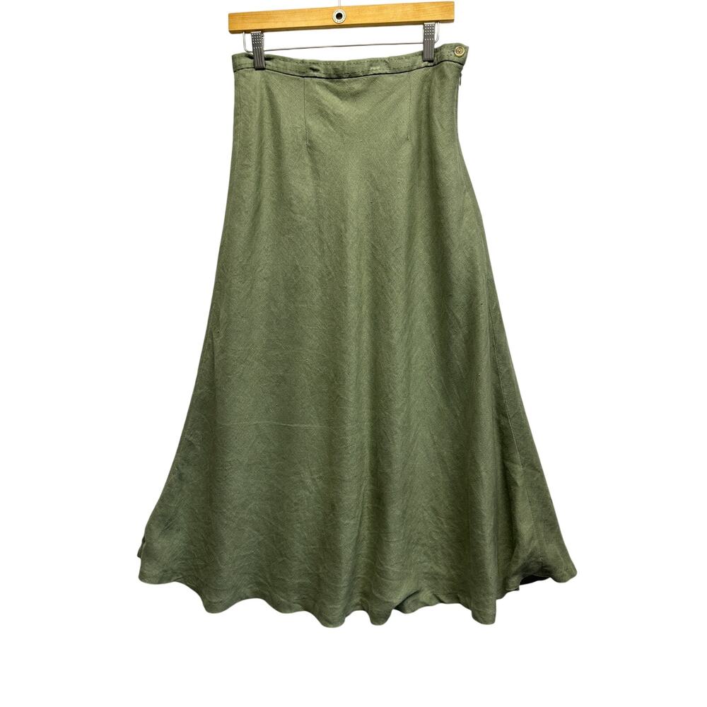 Elegant Green Maxi Skirt